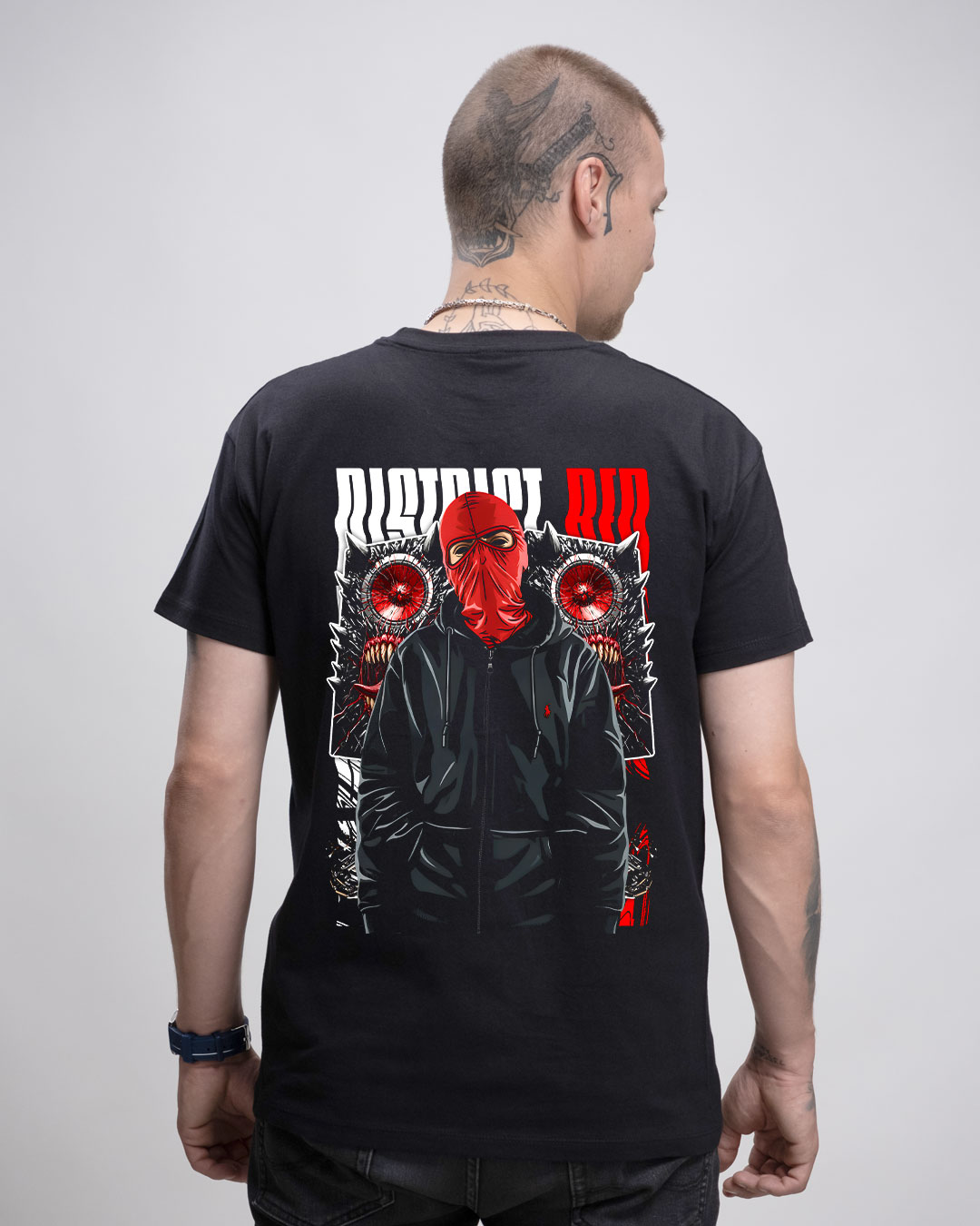 District Red - Monster Box Herren Basic T-Shirt