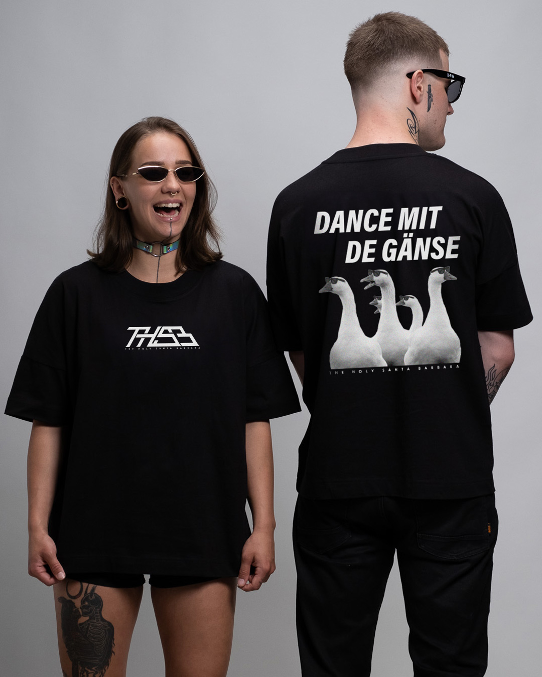 dance_mit_de_ganse_ovs_unisex_shirt Dance Gänse - Premium Oversize T-Shirt Unisex - THSB