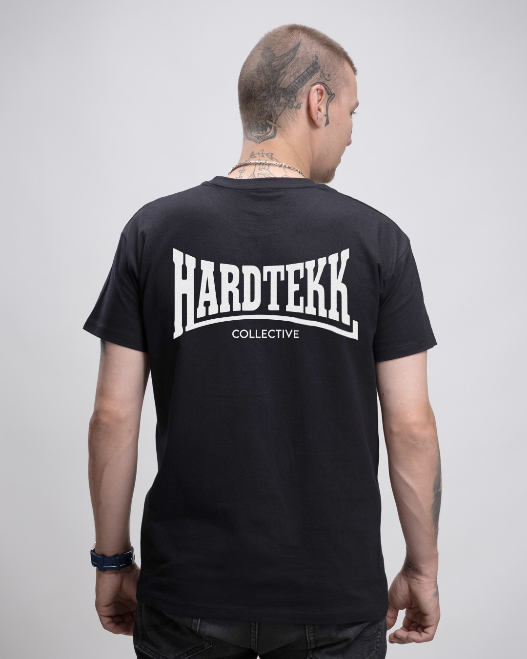 hardtekk_herrenshirt_back Hardtekk Collective - Herren Basic T-Shirt Basic - MRY