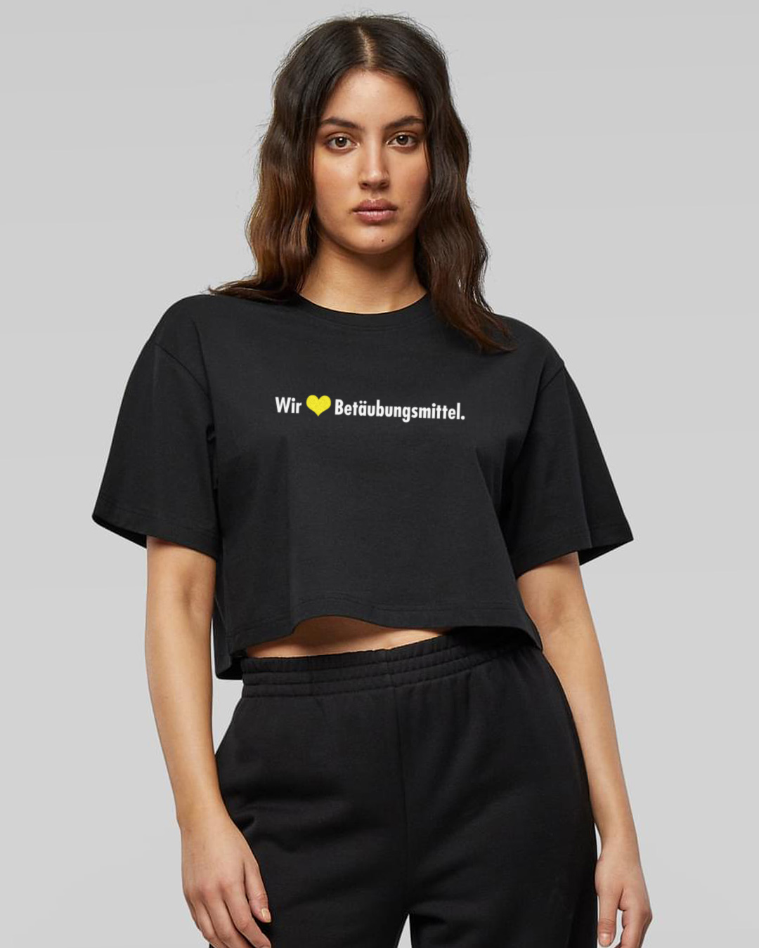 Wir lieben Betäubungsmittel - Oversized Crop Top