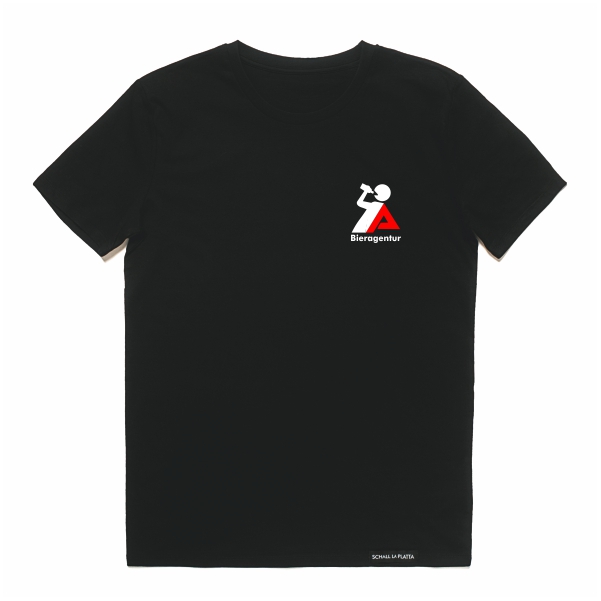 BIERAGENTUR Shirt schwarz - Front&Back Print