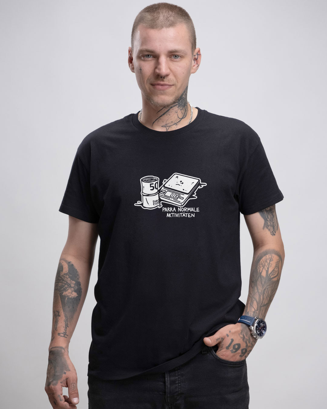 Parra Normal - Herren Ringspun Shirt - Junkie Tattoos