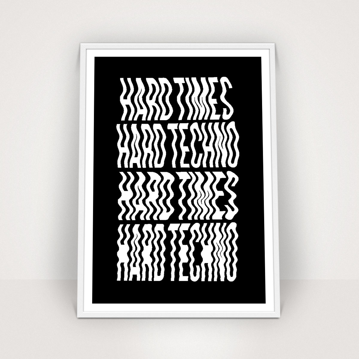 Hard Times - Poster 30x40cm von Geile Teile