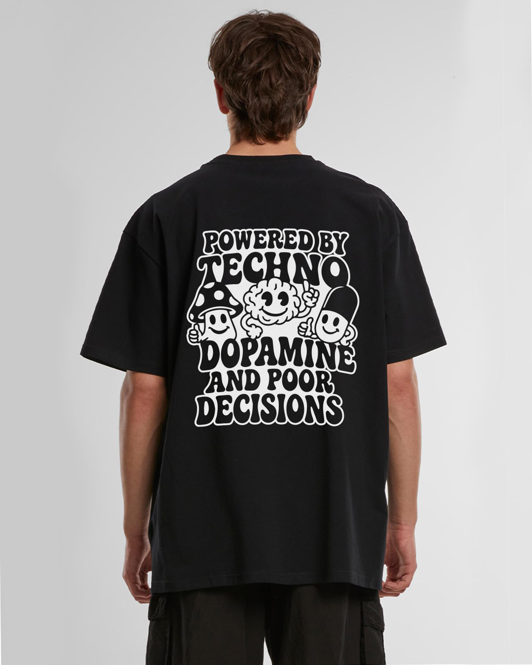 POWERED BY TECHNO - Oversize T-Shirt UNISEX