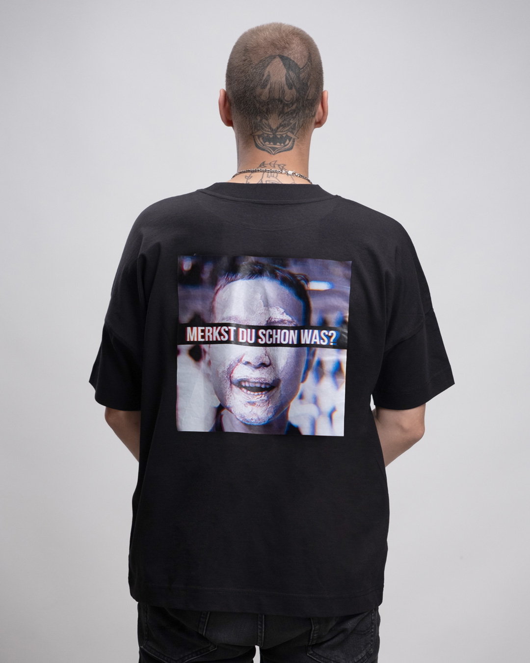 merkstduschon_oversized_shirt_boys_back Merkst du schon was - Premium Oversize T-Shirt Boys