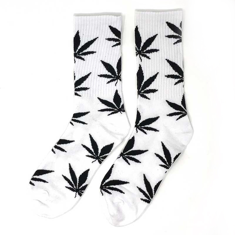 1 Paar Hanf-Blatt Raver Socken, Strümpfe - verschiedene Farben