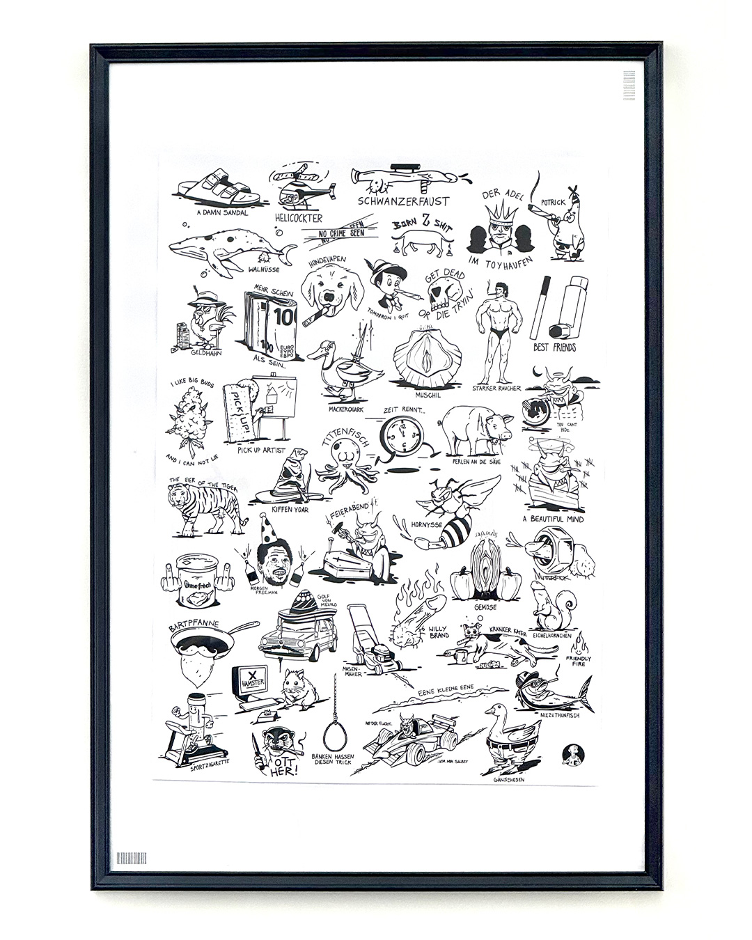 Junkie Tattoos Poster 50x70cm