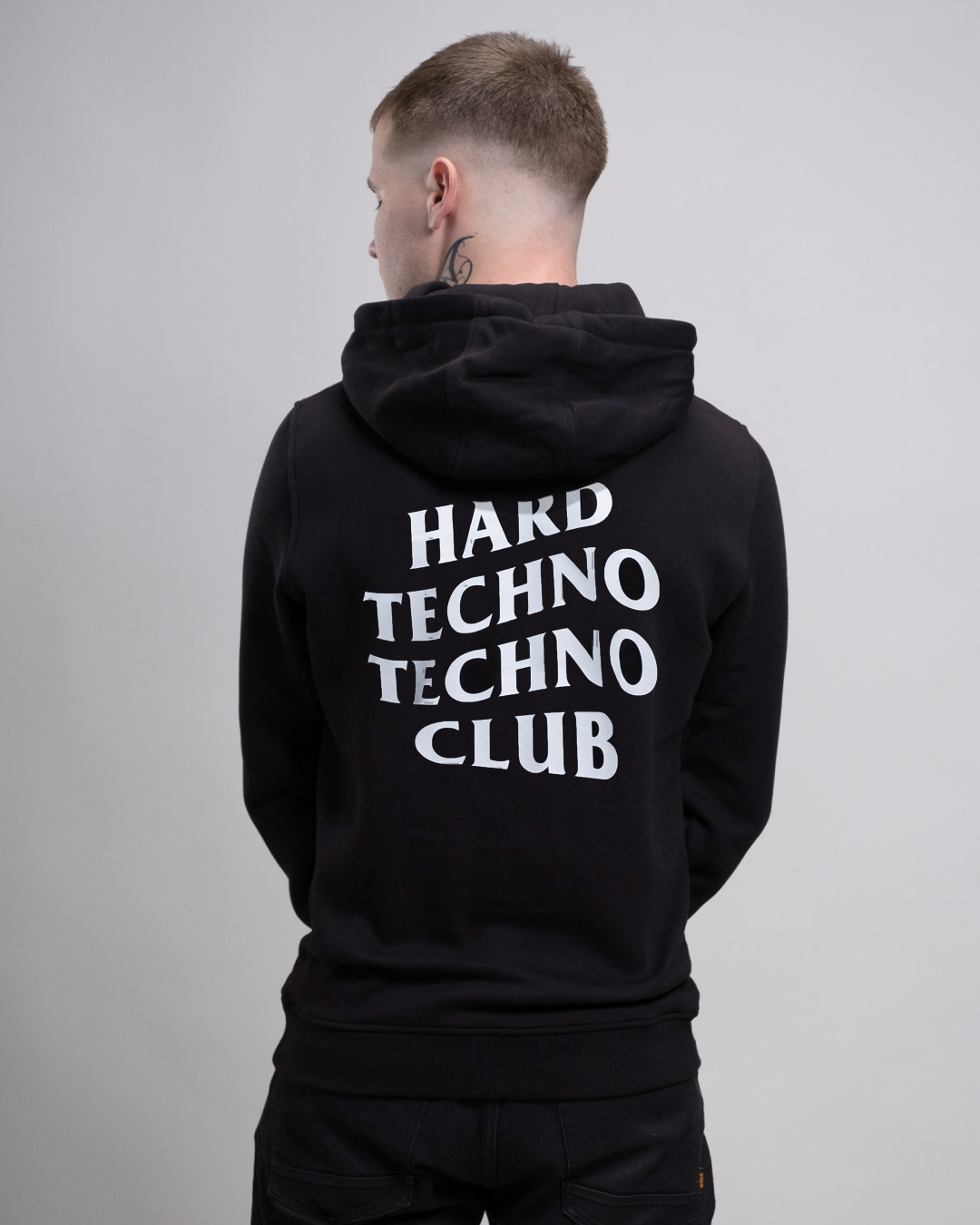 hardtechnoclub_Basic_hoody_back_B Hardtechno Club - Heavy Hoodie Boys - MRY