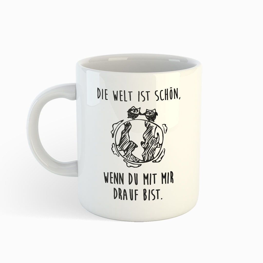 Die Welt - Weiße Tasse
