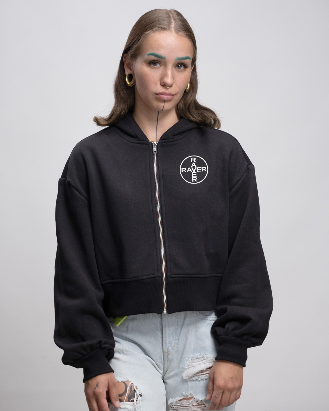 raver_Crop_hoodie_front