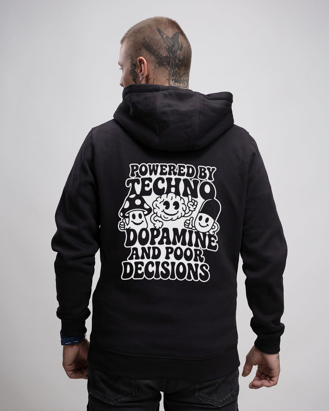 Powered by techno - Unisex Basic Hoodie