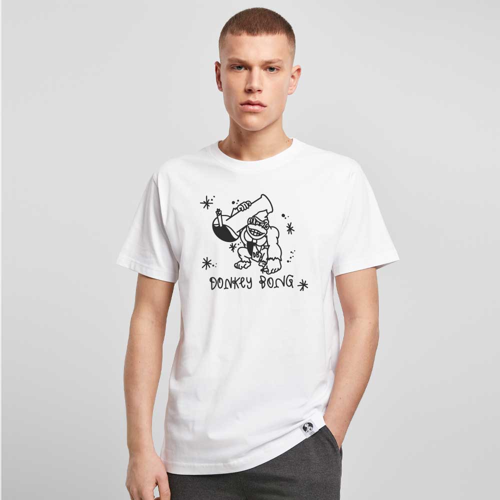 donkfront LIMITIERT Junkie Tattoos Donkey Bong Organic Shirt aus Bio-Baumwolle