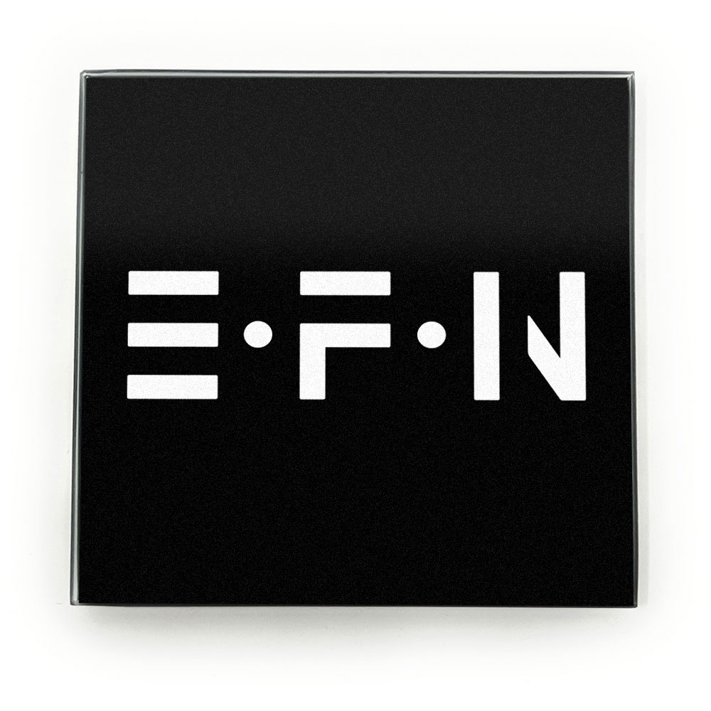 efn-einzeln EFN - Robustes Echtglas Brettchen, 10x10cm, kratzfest