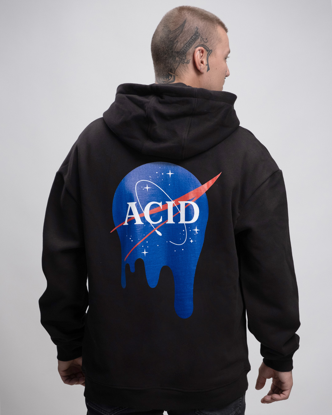 Nasa_acid_oversized_Hoodie_back_b Space Acid - UNISEX Oversized Hoodie