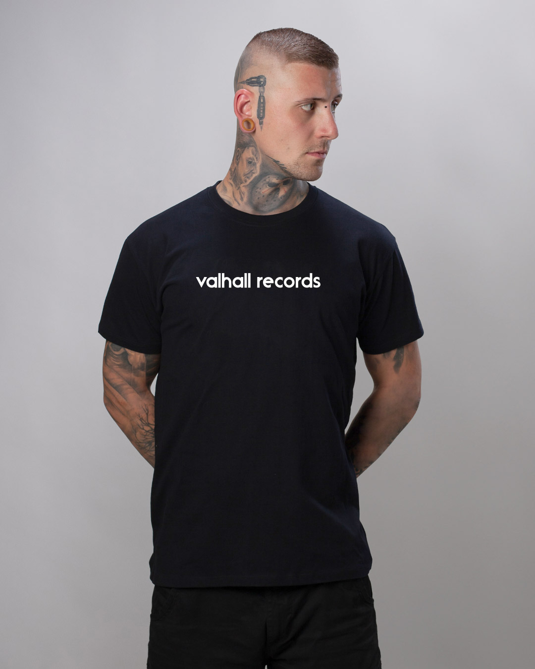 Valhall_Basic_shirt_b Valhall Records - Herren Basic T-Shirt