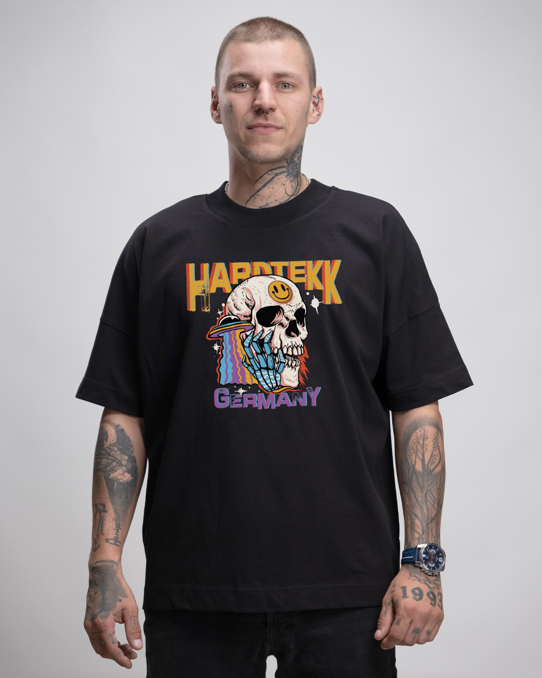 hrdger_oversized_shirt_boys_front Hardtekk Germany - Oversized T-Shirt