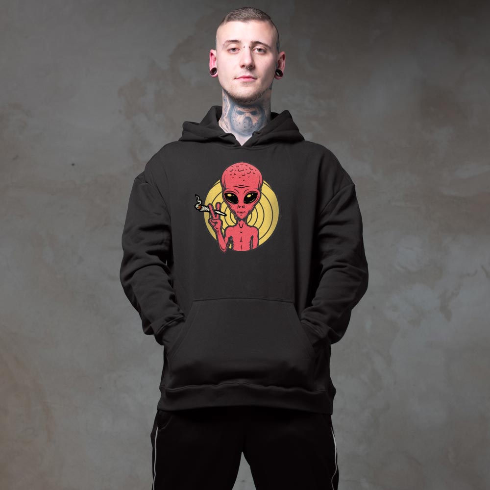 Alien_Oversize_hoodie Stoned Alien - Oversized Hoodie