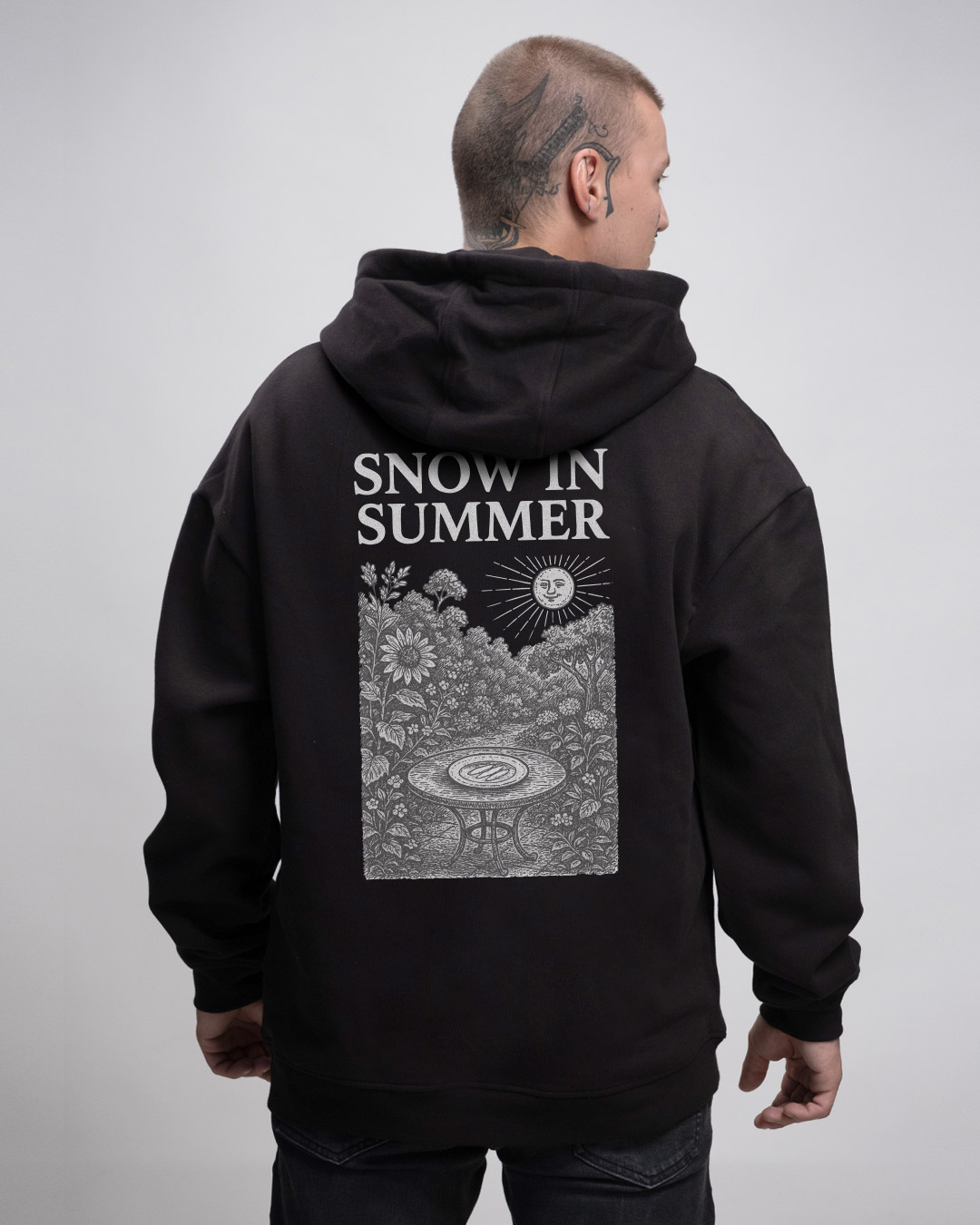 SNOW IN SUMMER -  UNISEX Oversized Hoodie SNOW IN SUMMER -  UNISEX Oversized Hoodie