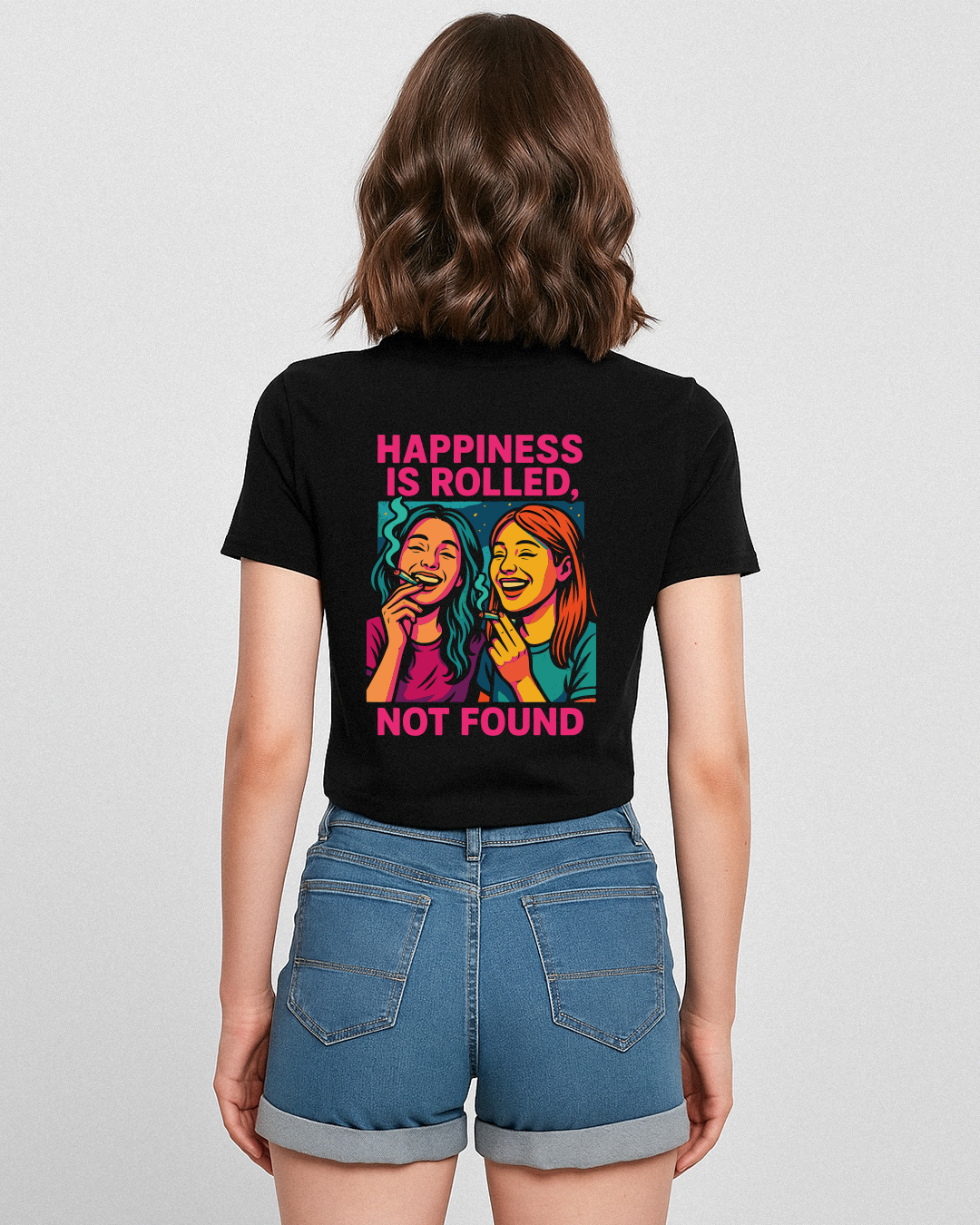 Happyness - Cropped Tee