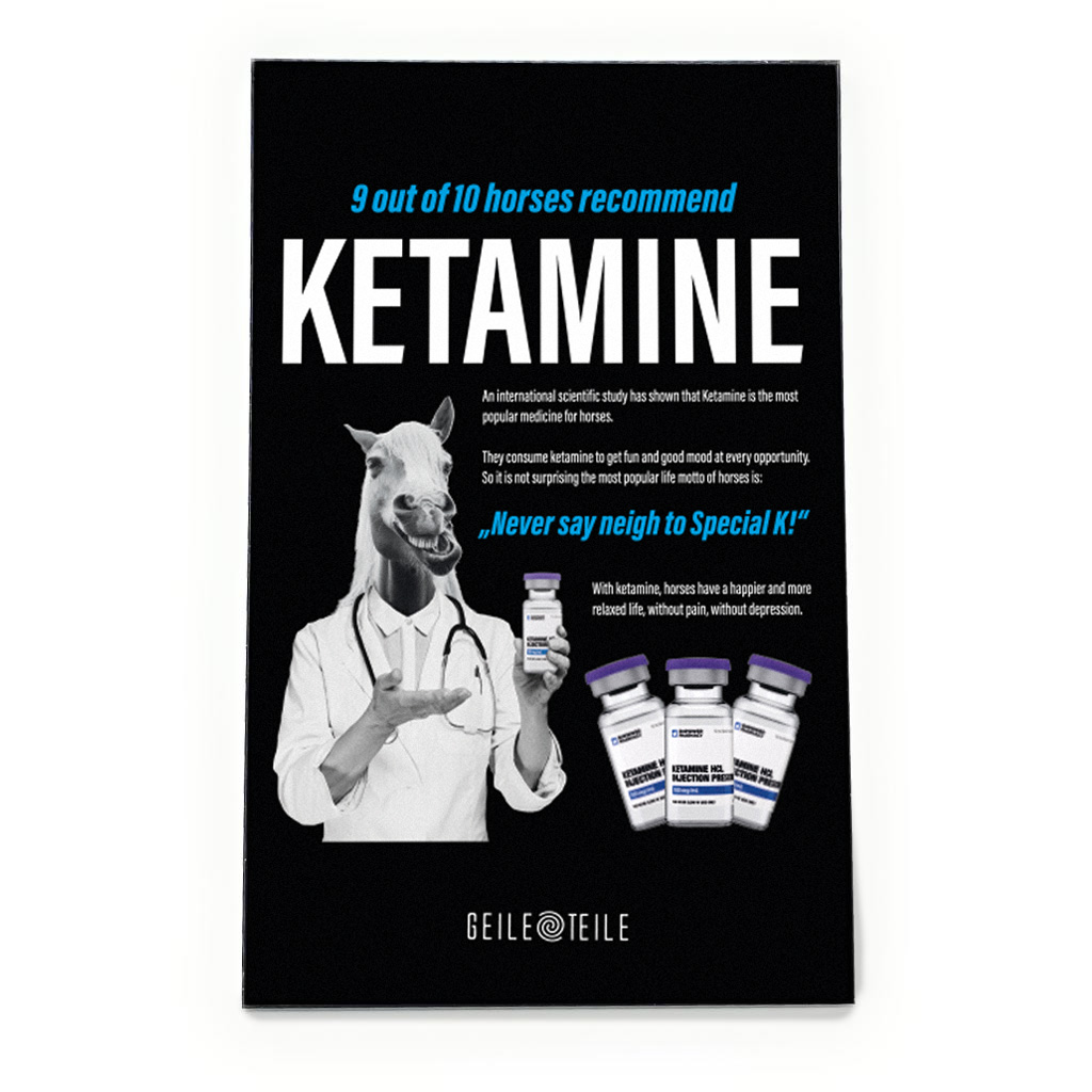 horse Ketamine Horse - Acrylplatte von GeileTeile™