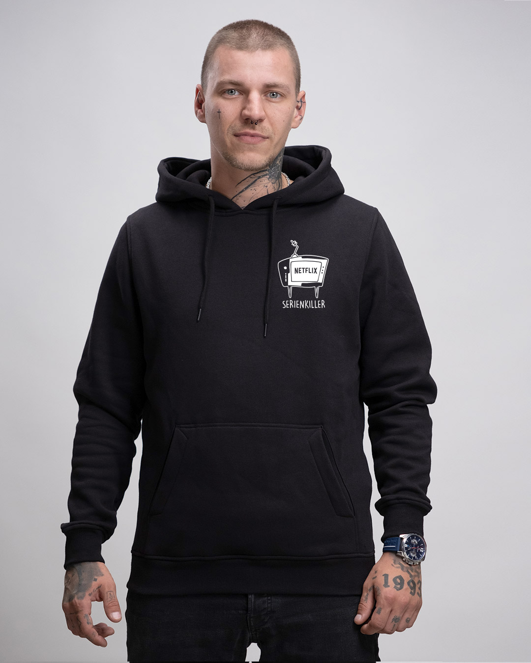 Serienkiller - Heavy Hoodie - Junkie Tattoos Serienkiller - Heavy Hoodie - Junkie Tattoos