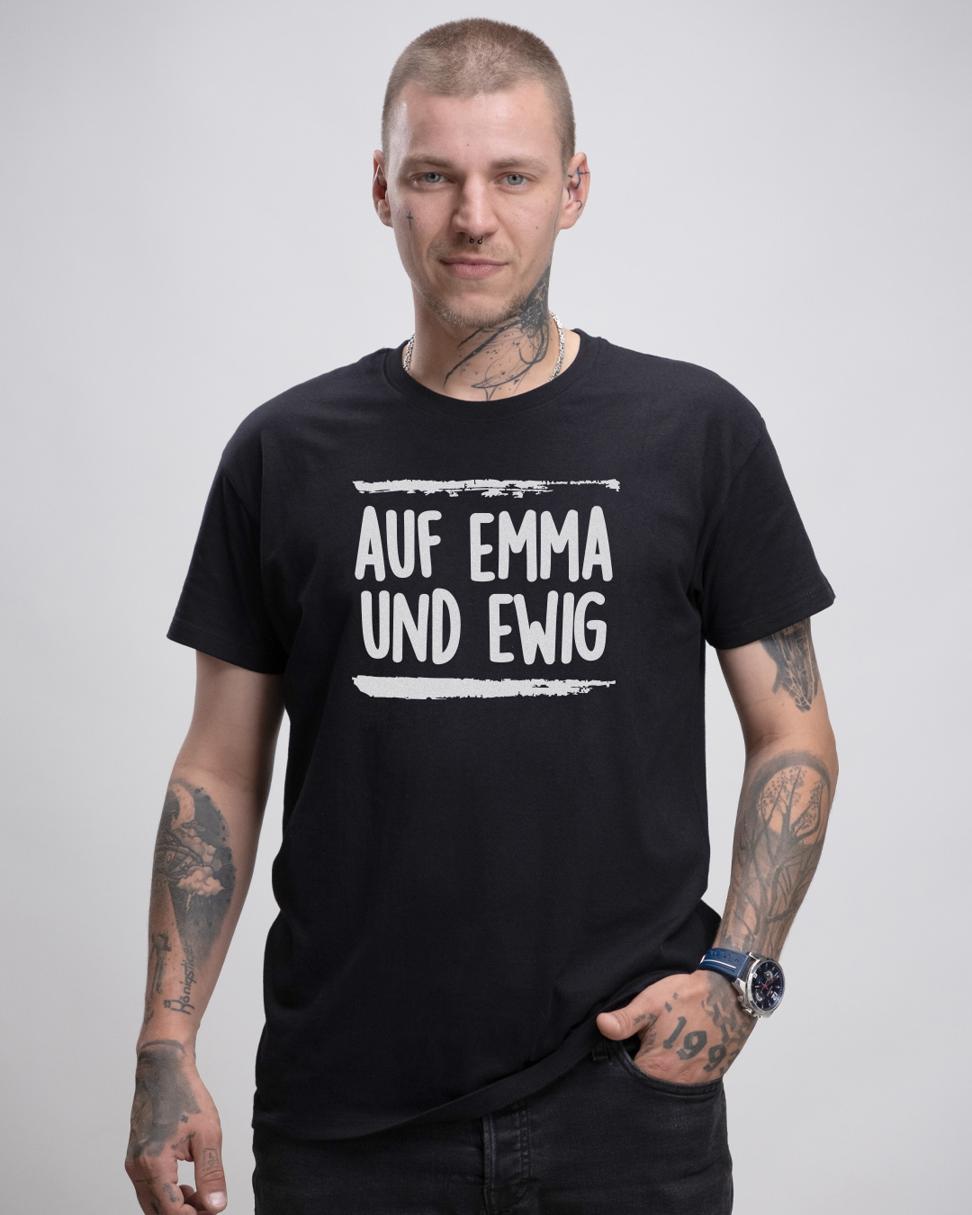 aufemma_herrenshirt_back Auf Emma und Ewig Herren Basic T-Shirt