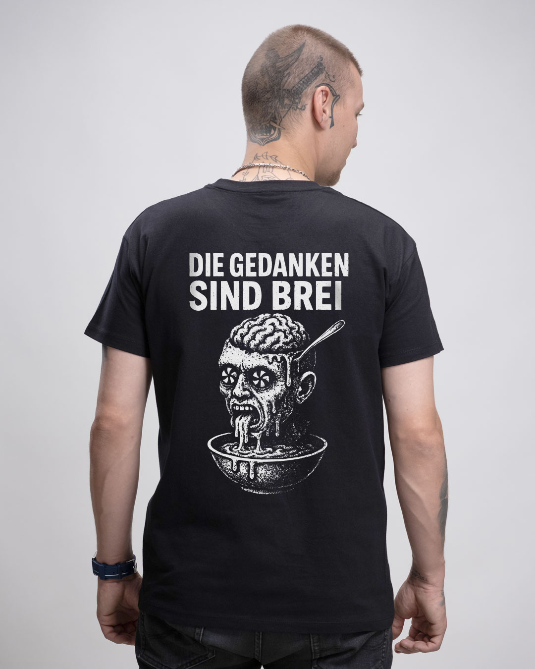 Die Gedanken sind Brei - Herren Basic T-Shirt Die Gedanken sind Brei - Herren Basic T-Shirt