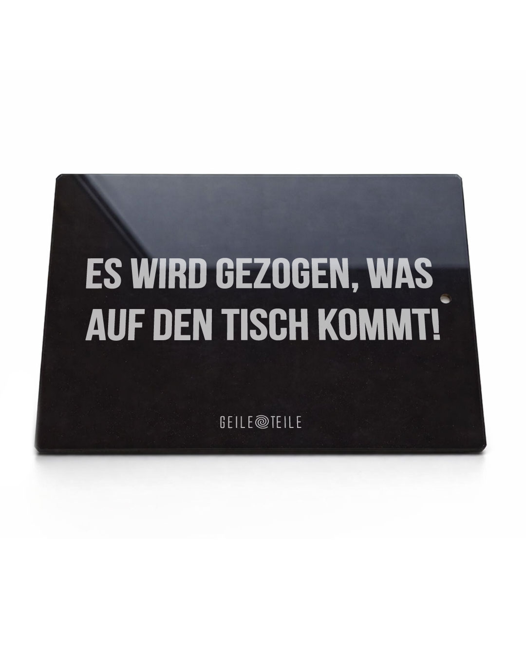 15x20cm Es wird gezogen - Echtglas Platte, Kratzfest