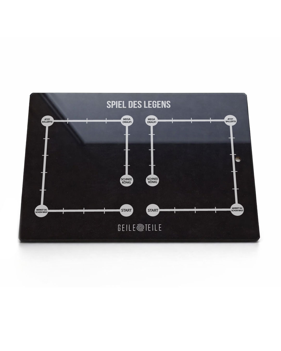 15x20cm Spiel des Legens - Echtglas Platte, Kratzfest