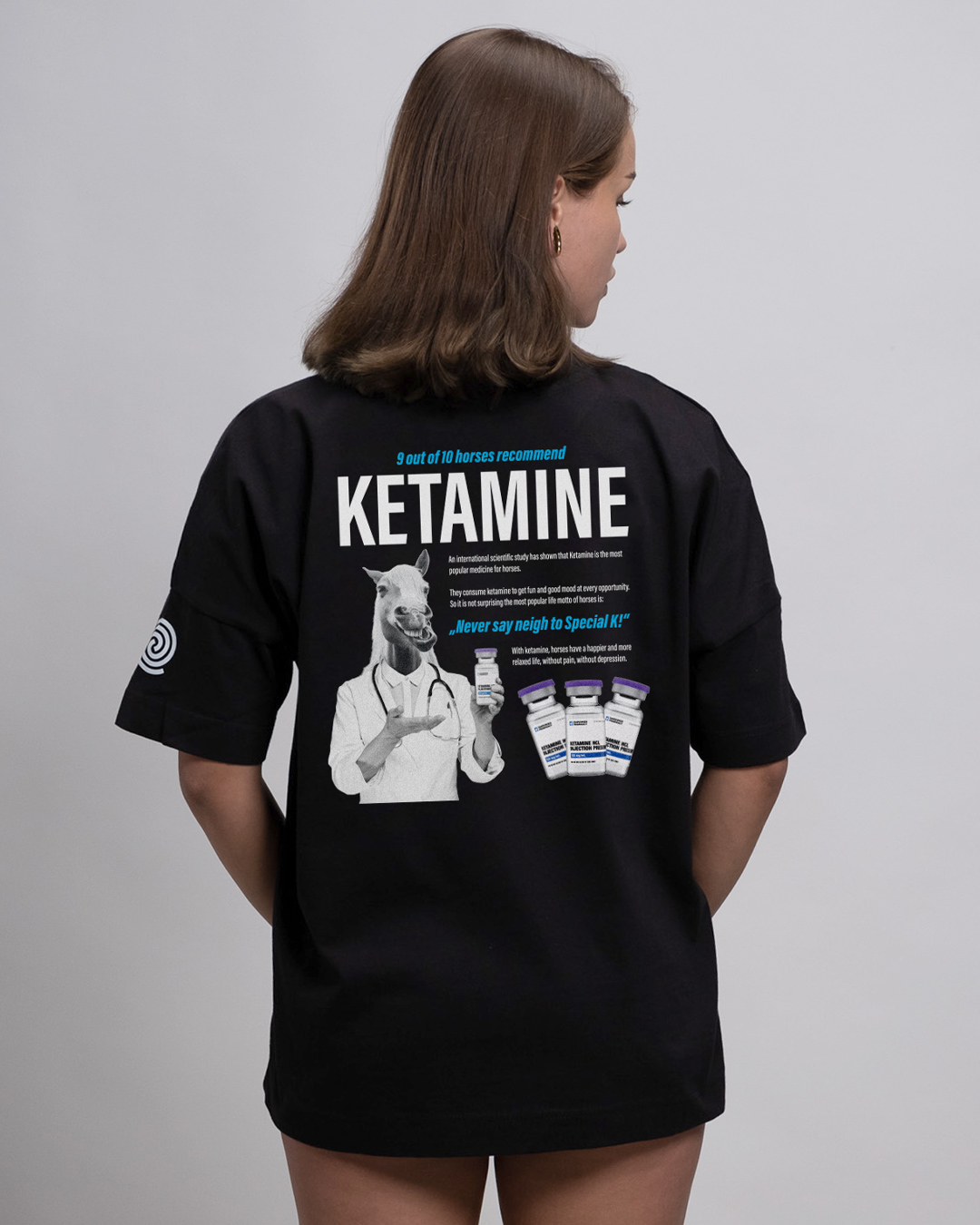 Ketamine Horse - Premium Oversize T-Shirt Girls