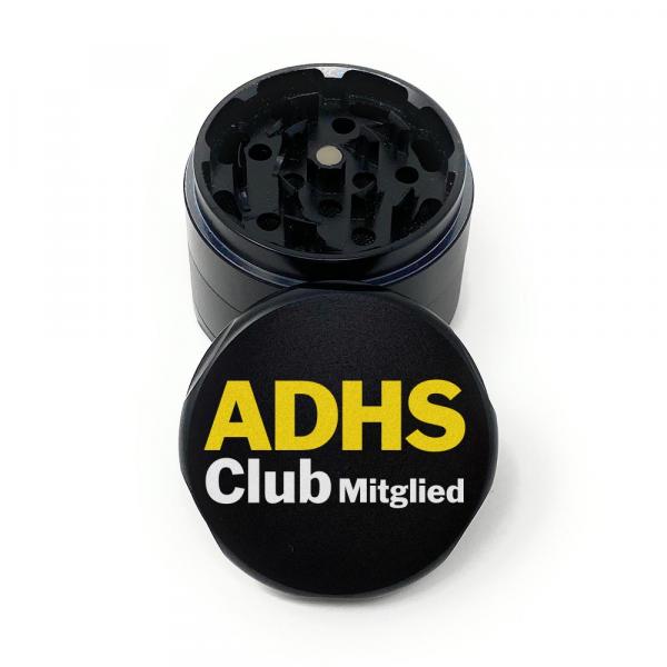 ADHS CLUB - Schwarzer Aluminium Grinder, 56mm von GEILE TEILE™ - Kite