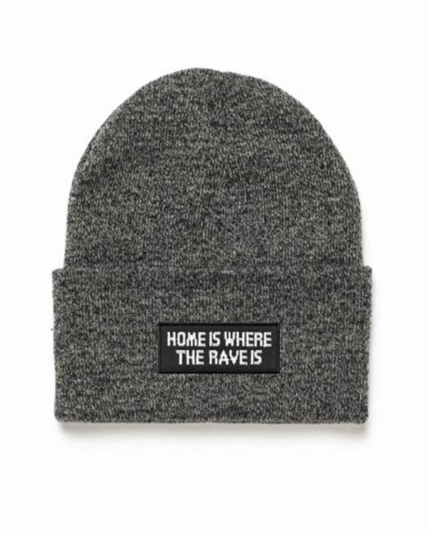 Beanie - Home is where the Rave is - Grey