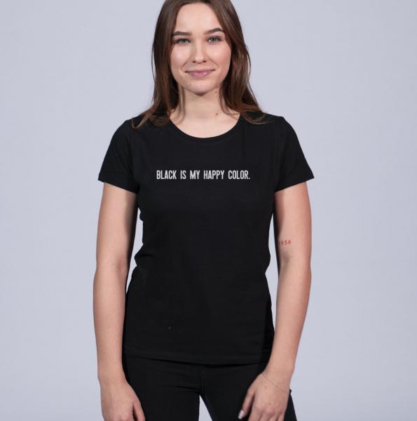 Happy Colour Damen T-Shirt mit Rundhalsschnitt