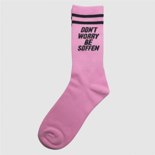 1x Paar DONT WORRY BESOFFEN Socken, Rosa