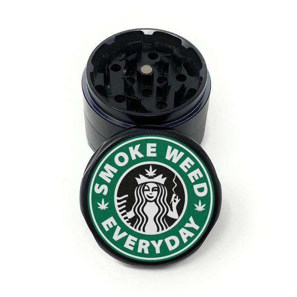 Weed Every Day - Schwarzer Aluminium Grinder, 56mm von GEILE TEILE™