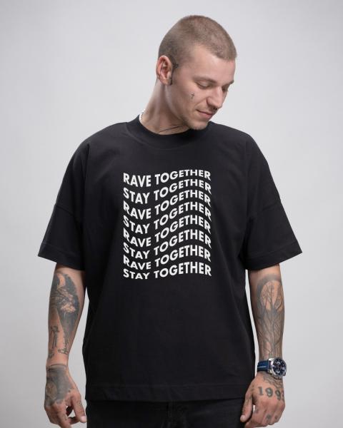 Rave Together #1 - Premium Oversize T-Shirt Herren - Rave am Anton