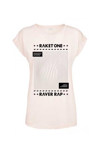 Raket One Raver Rap- Weites Ladies Shirt, Lang geschnitten, angeschrägte Ärmel