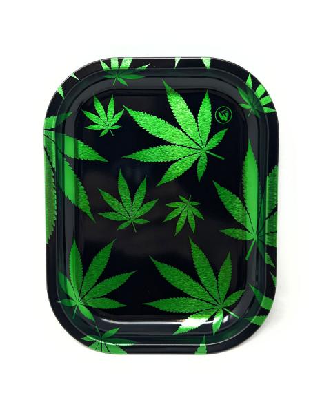 Leaves Green - Rolling Tray Micro von FIRE-FLOW™