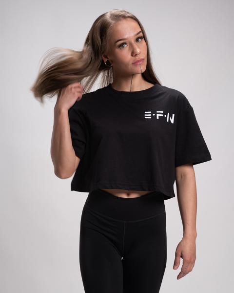 EFN - Oversized Crop Top, weit geschnitten