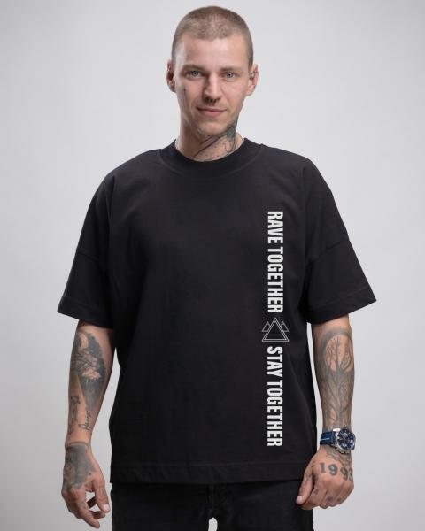 Rave Together #2 - Premium Oversize T-Shirt Herren - Rave am Anton