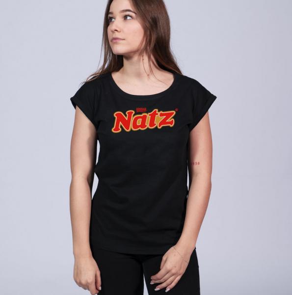 Karl Linienfeld Natz Damen T-Shirt mit überschnittene Schulter