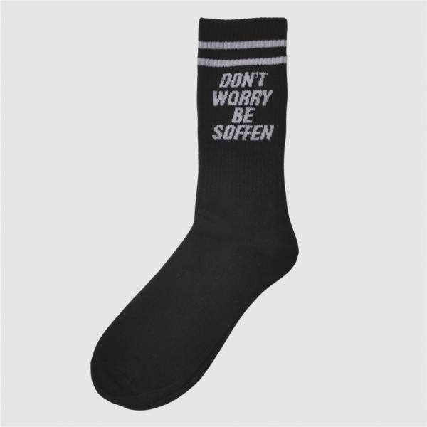 1x Paar DONT WORRY BESOFFEN Socken, Schwarz