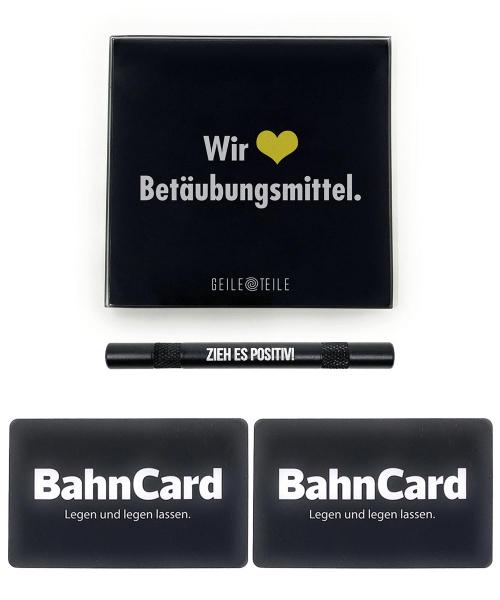 Sparset Konfigurator: 10x10 Echtglas-Brettchen, Röhrchen, Karten, Stoffsäckchen