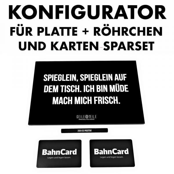 Sparset Konfigurator - 1 Röhrchen + Acrylplatte + Karten von Geile Teile