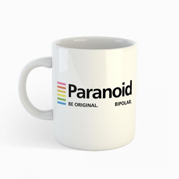 Paranoid - Tasse weiß - Karl Linienfeld