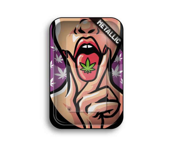 420 Girl - Rolling Tray Small von FIRE-FLOW™