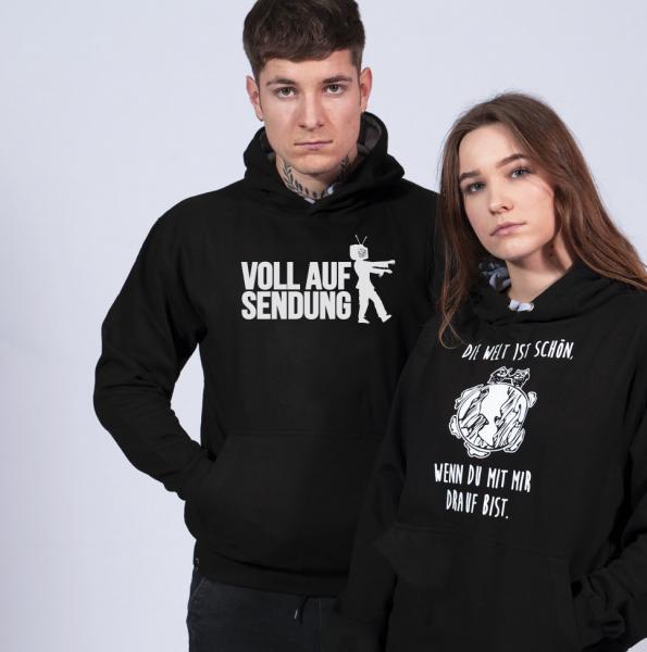 Voll auf Sendung Unisex Hoodie