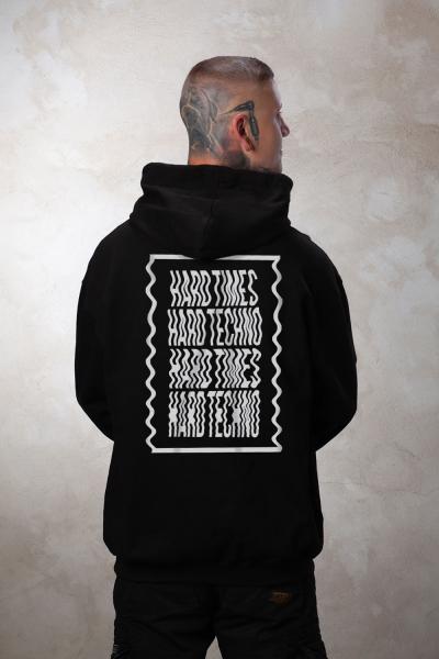 Hard Times Hard Techno Unisex Hoodie