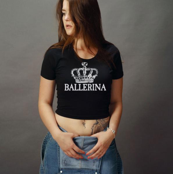 Ballerina Girls Crop Top T-Shirt