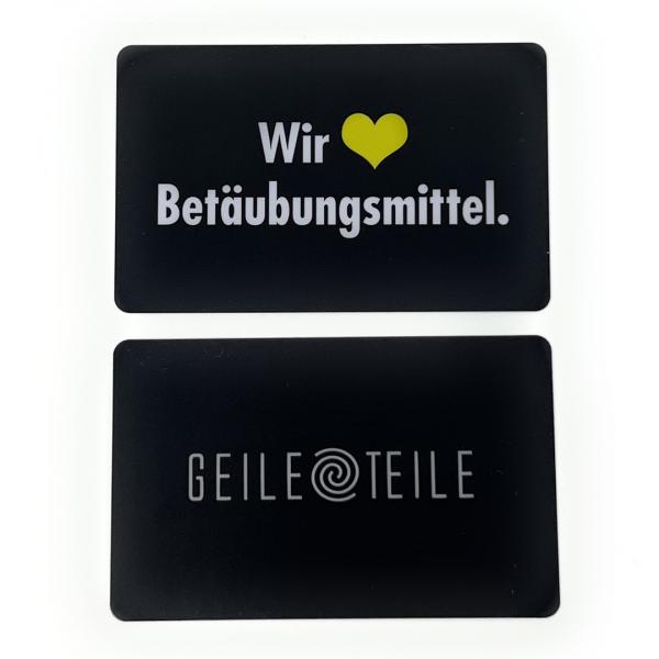 Wir lieben Betäubungsmittel - 2er Set Ballerkarten